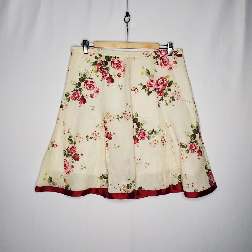 Vintage Forever 21 Rose Floral Skirt Juniors Large Cottagecore Feminine Coquette